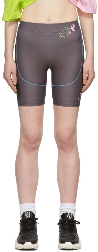Photo: Paolina Russo SSENSE Exclusive Grey Sport Shorts