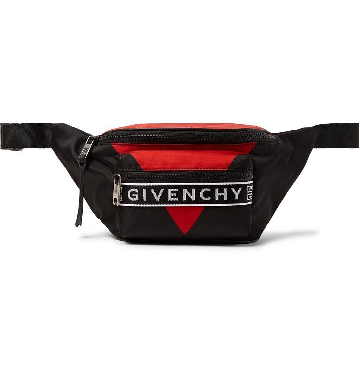Photo: Givenchy - Logo-Jacquard Shell Belt Bag - Black