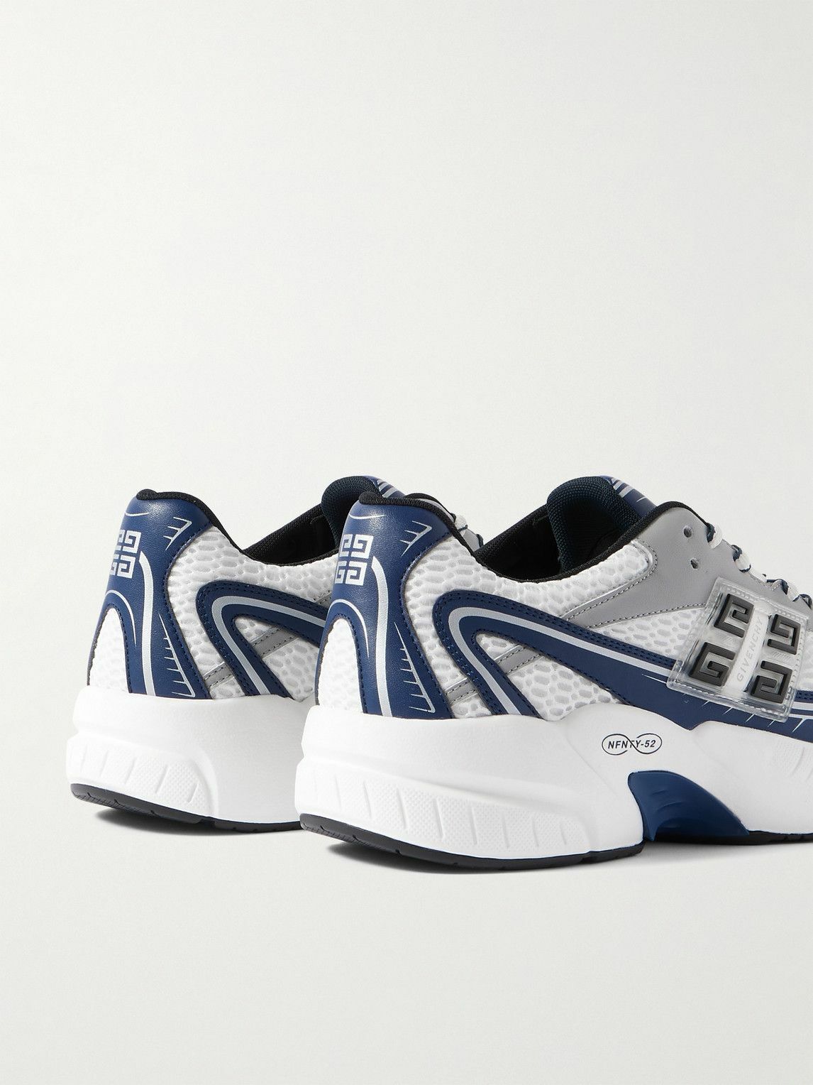GIVENCHY NFNTY-52 ロゴ メッシュ＆レザー スニーカー 人気 0400021620443_NAVYWHITE?wid=