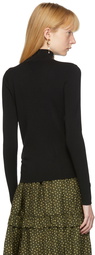 Chloé Black Wool Mock Neck Sweater