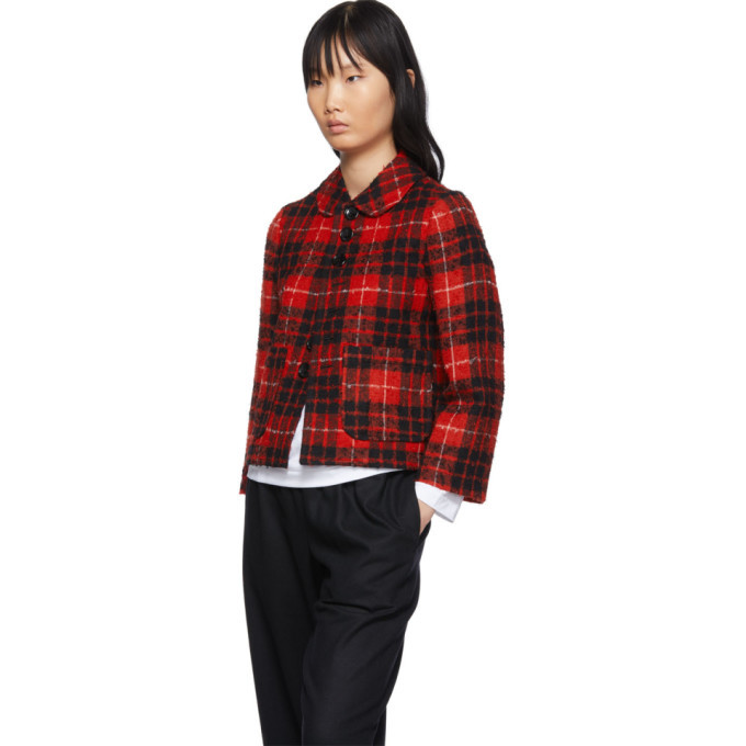 Comme des garcons tartan jacket best sale