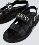 Gucci Logo leather sandals