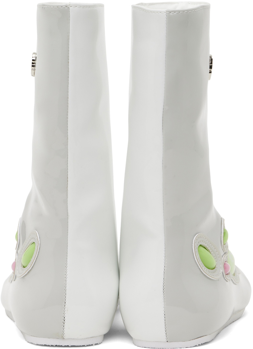 Rombaut SSENSE Exclusive Gray & White Alien Barefoot II Boots