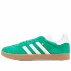 Adidas Men's Gazelle Sneakers in Court Green/White