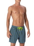 MC2 Saint Barth Man Lightweight Fabric Swim-shorts Lighting Micro Fantasy With Tennis Print