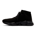 Balenciaga Black Speed Lace-Up Sneakers