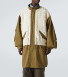 Junya Watanabe Aran wool-trimmed cotton jacket
