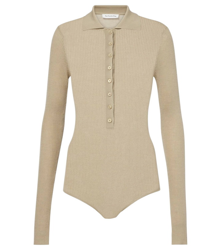 Photo: The Frankie Shop Solana wool, silk, and cashmere bodysuit