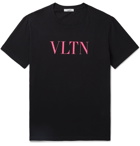 Valentino - Logo-Print Cotton-Jersey T-Shirt - Pink