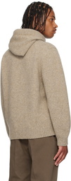 Ferragamo Beige Knit Hoodie