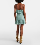 Marant Etoile Daneen ruffled cotton-blend miniskirt
