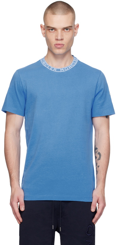 Photo: Moncler Blue Jacquard T-Shirt