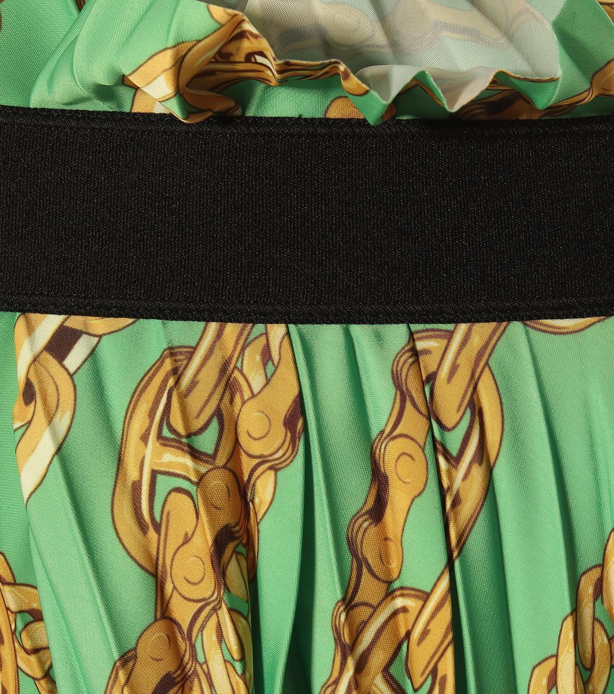 Balenciaga Printed asymmetric pleated skirt