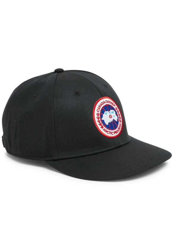 Photo: Canada Goose Women's Black Arctic Logo Twill Cap - Fully Lined & Embroidered Designer Plaque - One Size