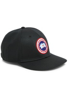 Canada Goose Women's Black Arctic Logo Twill Cap - Fully Lined & Embroidered Designer Plaque - One Size