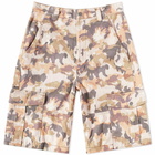 Isabel Marant Men's Enory Camo Combat Short in Camel