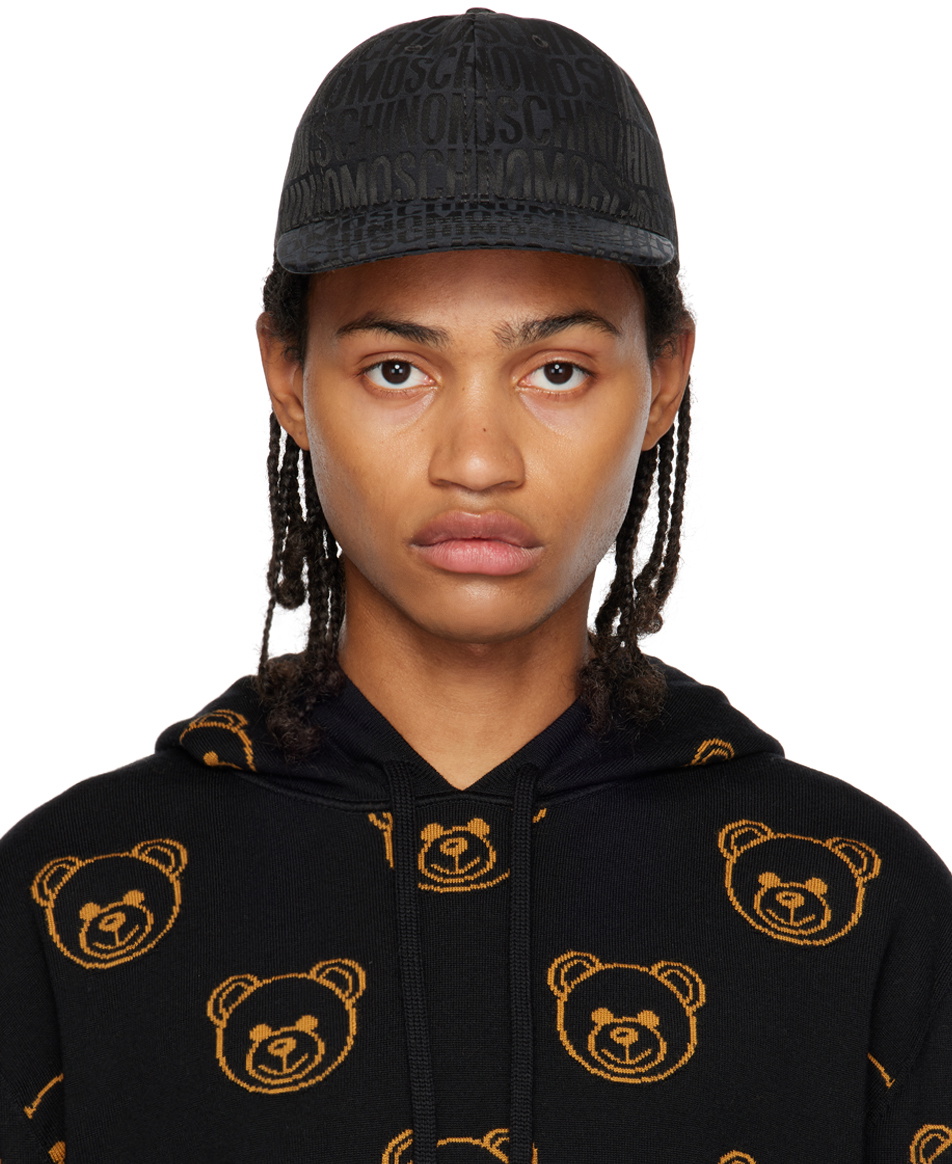 Moschino Black Snapback Cap