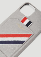 Thom Browne - Leather IPhone 11 Pro Case in Grey