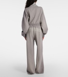 Acne Studios Felin logo cotton fleece sweatpants