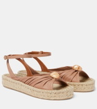 Zimmermann Gleam leather espadrille sandals