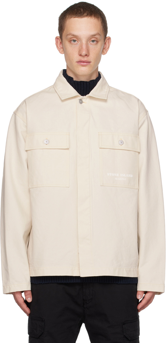 Stone Island Off-White Button Jacket Stone Island