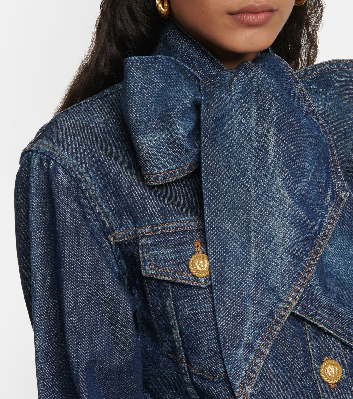 Balmain Tieneck denim shirt Balmain