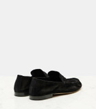 The Row Suede slip-on shoes