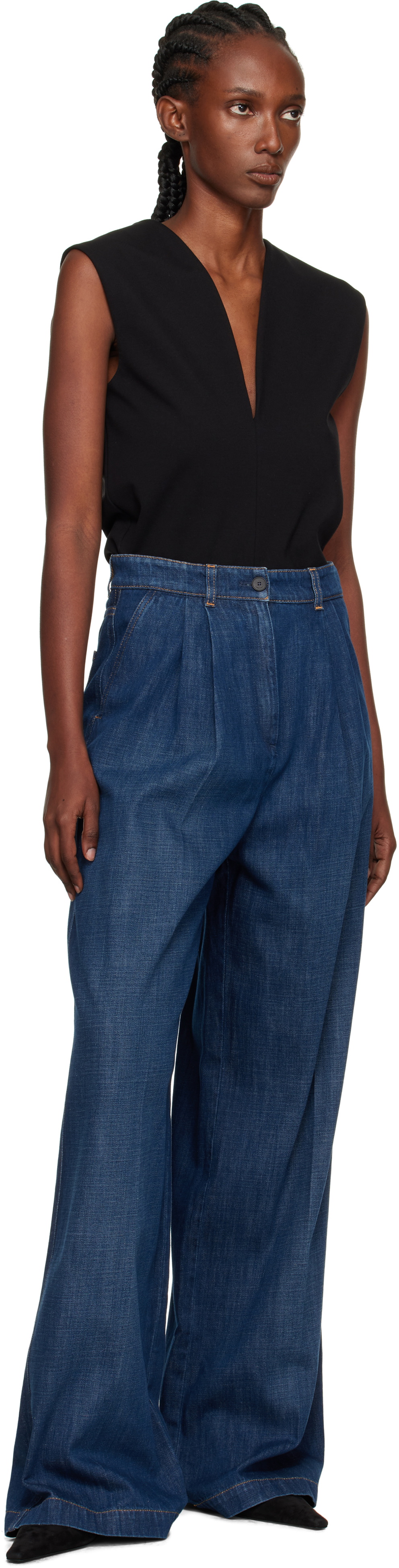 Lanvin Blue Darted Jeans