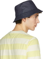 A.P.C. Indigo Bob Mark Bucket Hat