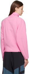 Outdoor Voices Pink Snap Sweatshirt