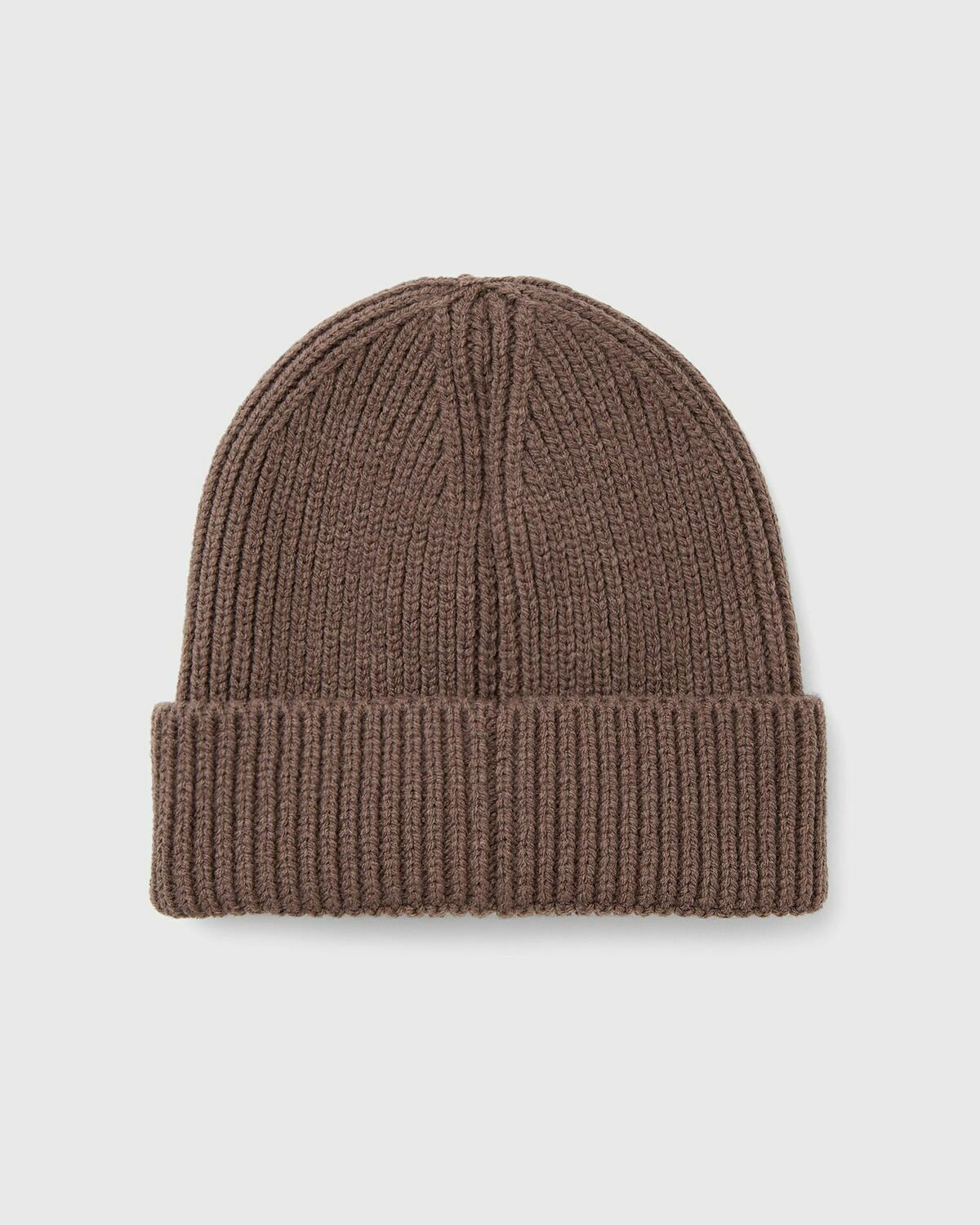 The North Face Logo Box Cuffed Beanie Brown Beanies