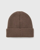 The North Face Logo Box Cuffed Beanie Brown Beanies