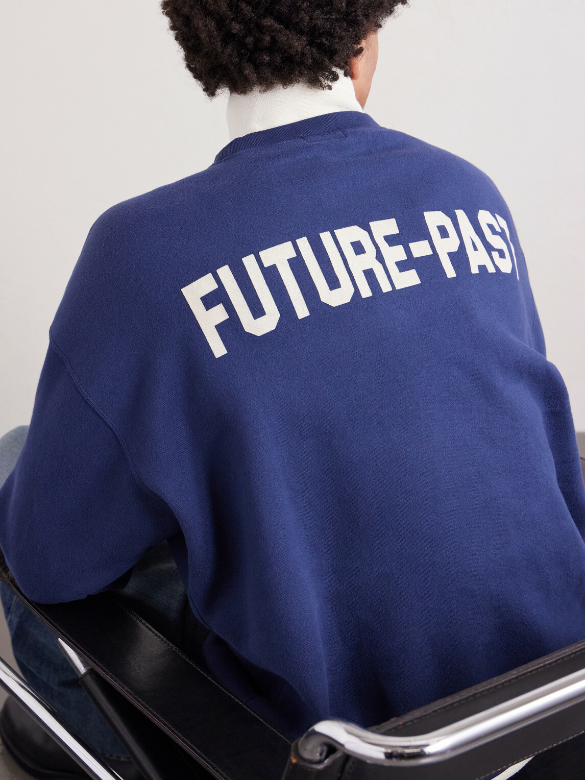 Human Made - Logo-Print Cotton-Jersey Sweatshirt - Blue