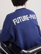 Human Made - Logo-Print Cotton-Jersey Sweatshirt - Blue