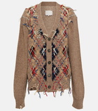 Maison Margiela Distressed wool-blend cardigan