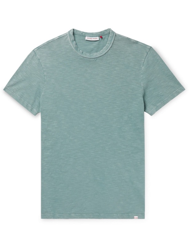 Photo: ORLEBAR BROWN - Sammy Garment-Dyed Cotton-Jersey T-Shirt - Green