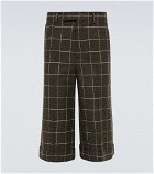 Gucci - Checked wool-blend short pants