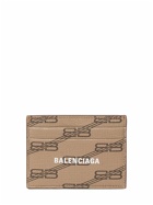 BALENCIAGA - Logo Printed Faux Leather Card Holder