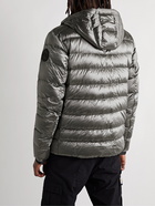 Canada Goose - Crofton Slim-Fit Metallic Nylon-Ripstop Hooded Down Jacket - Silver