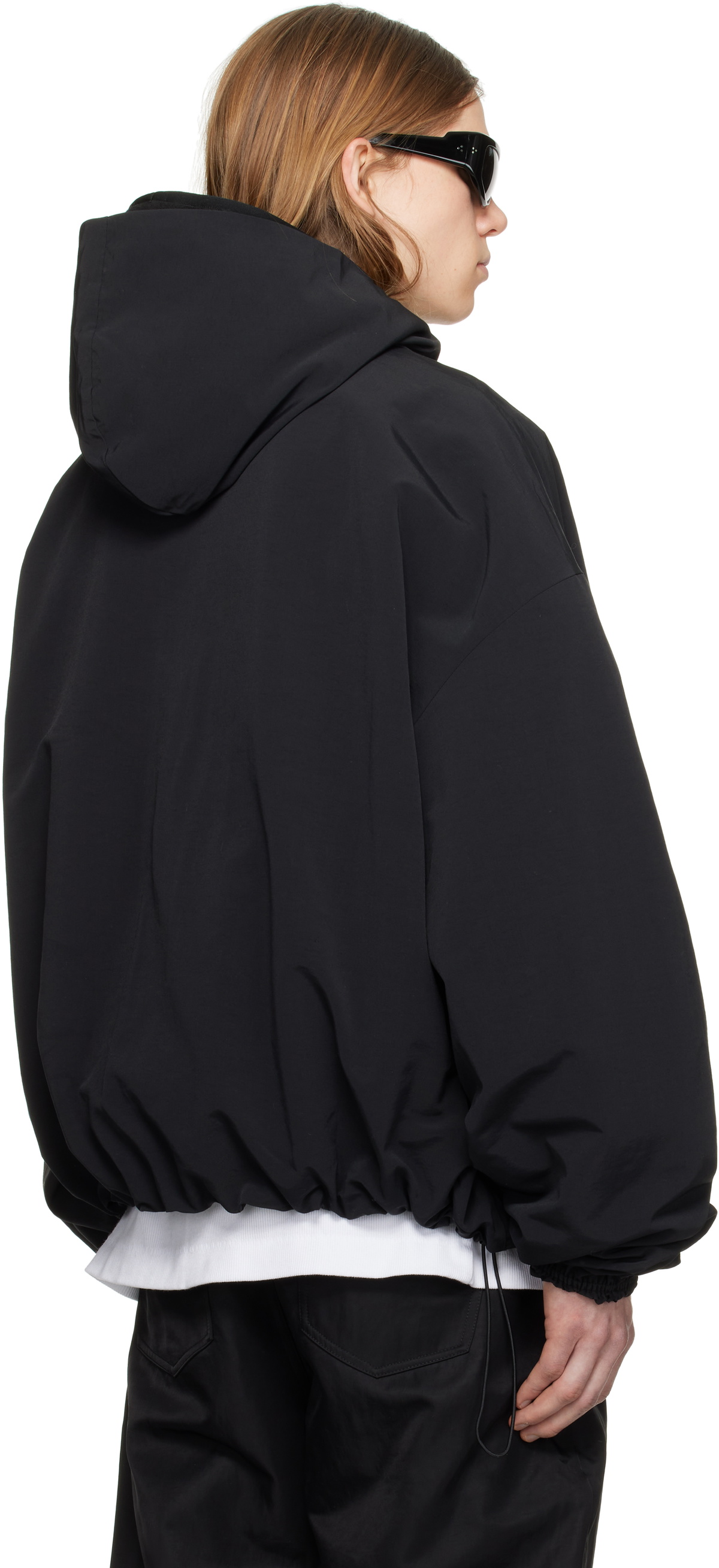 Fear of God ESSENTIALS Black Military Nylon Hooded Anorak Fear Of 