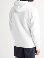 CHAMPION - Logo-Embroidered Fleece-Back Cotton-Jersey Hoodie - White