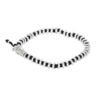 Vivienne Westwood Black and Silver Man. Avalon Beaded Bracelet