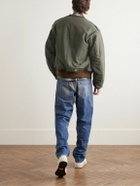 Visvim - Reversible Printed Cotton-Blend and Twill Bomber Jacket - Green