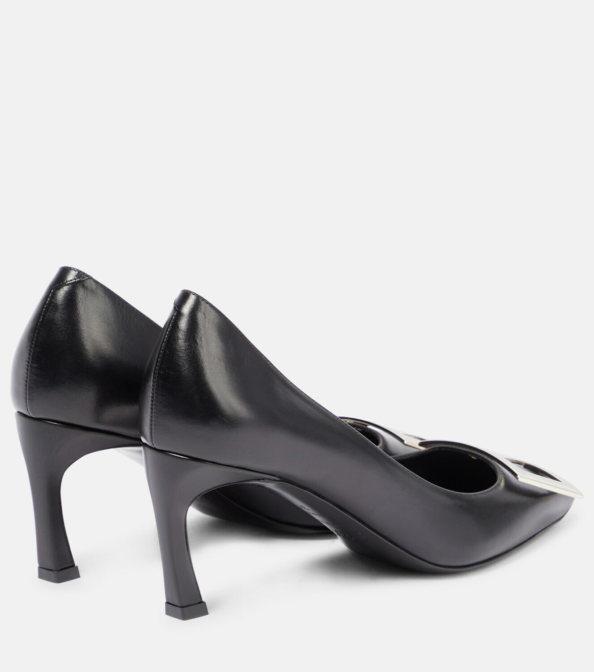 roger vivier belle vivier trompette leather pumps