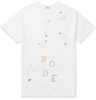 BODE - Printed Cotton-Jersey T-Shirt - White