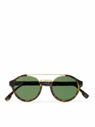 Fendi - Round-Frame Gold-Tone and Tortoiseshell Acetate Sunglasses