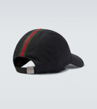 Gucci Web Stripe canvas baseball cap