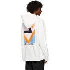 Y-3 White Graphic Hoodie