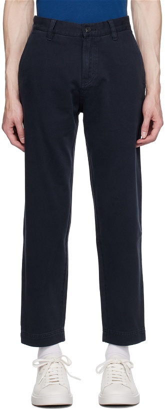 Photo: Hugo Navy Tapered-Fit Trousers
