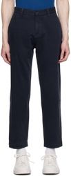 Hugo Navy Tapered-Fit Trousers